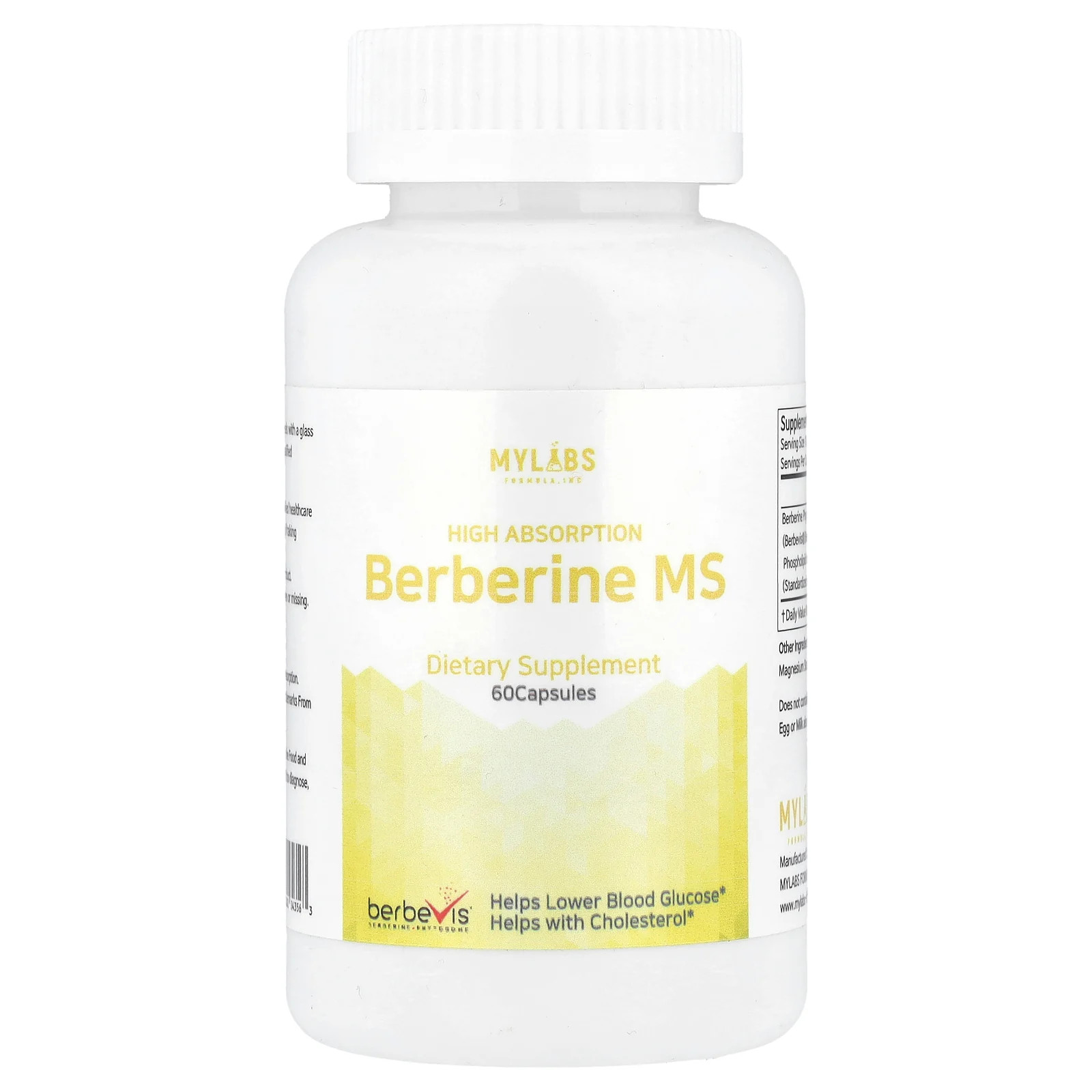Berberine MS, High Absorption, 550 mg, 60 Capsules