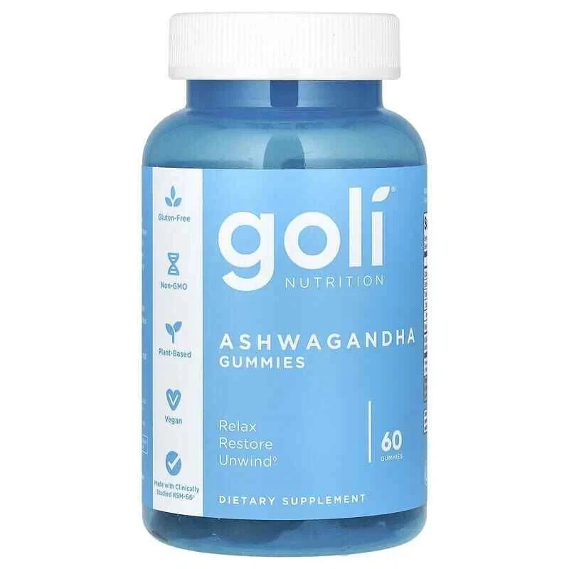 Goli Nutrition Ashwagandha Mixed Berry Gummies – 60 Count