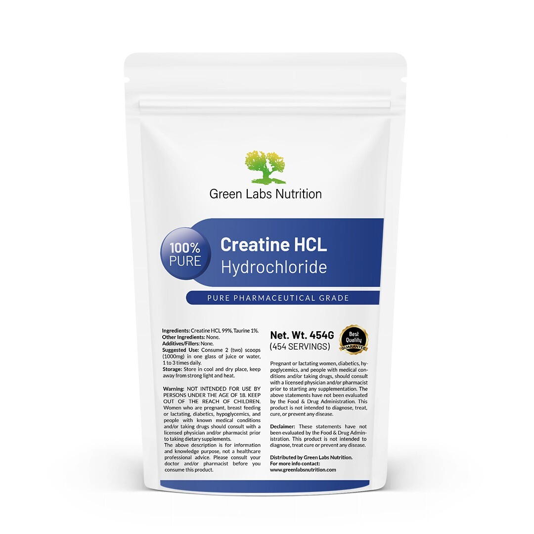 Creatine HCL Powder 908g – Strength, Muscle, Absorption & Pharma Grade Quality