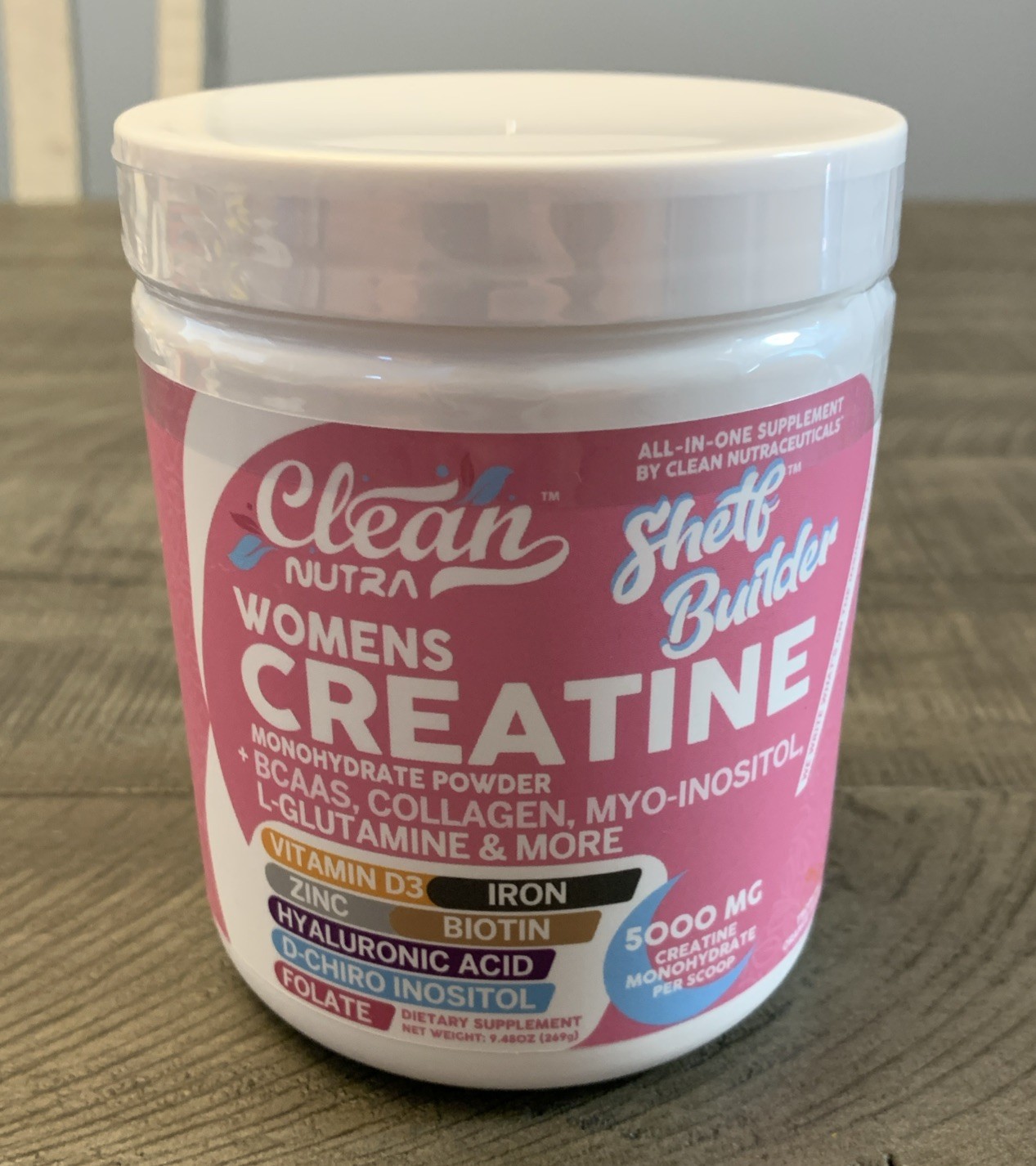 Women’s Creatine Powder w/ BCAAs, Collagen, Inositol – Clean Nutra Shelf Builder