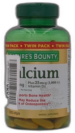*2027-11-1* Nature’s Bounty Calcium 1200 Mg With 1000 Iu Vitamin D3 – Bone