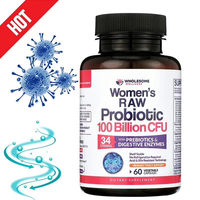 Wholesome Wellness Women’s Probiotic Capsules – Promotes Gut Health