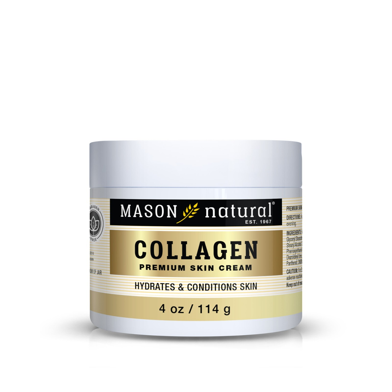 Mason Natural Collagen Premium Skin Cream. Anti Aging Moisturizer Firmness 4 OZ