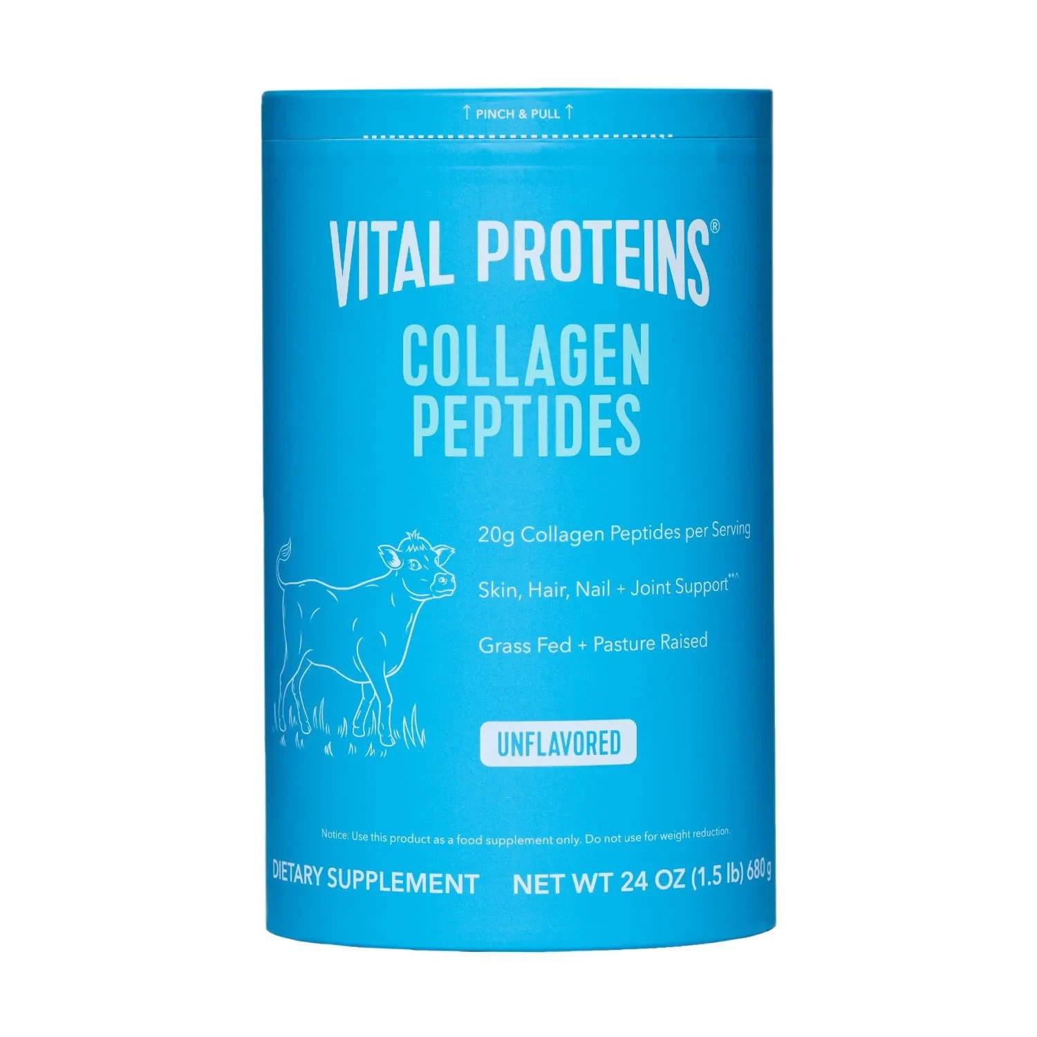 Vital Proteins Collagen Peptides -( New ) Unflavored 24 oz 1.5 Lbs-FREE SHIPPING