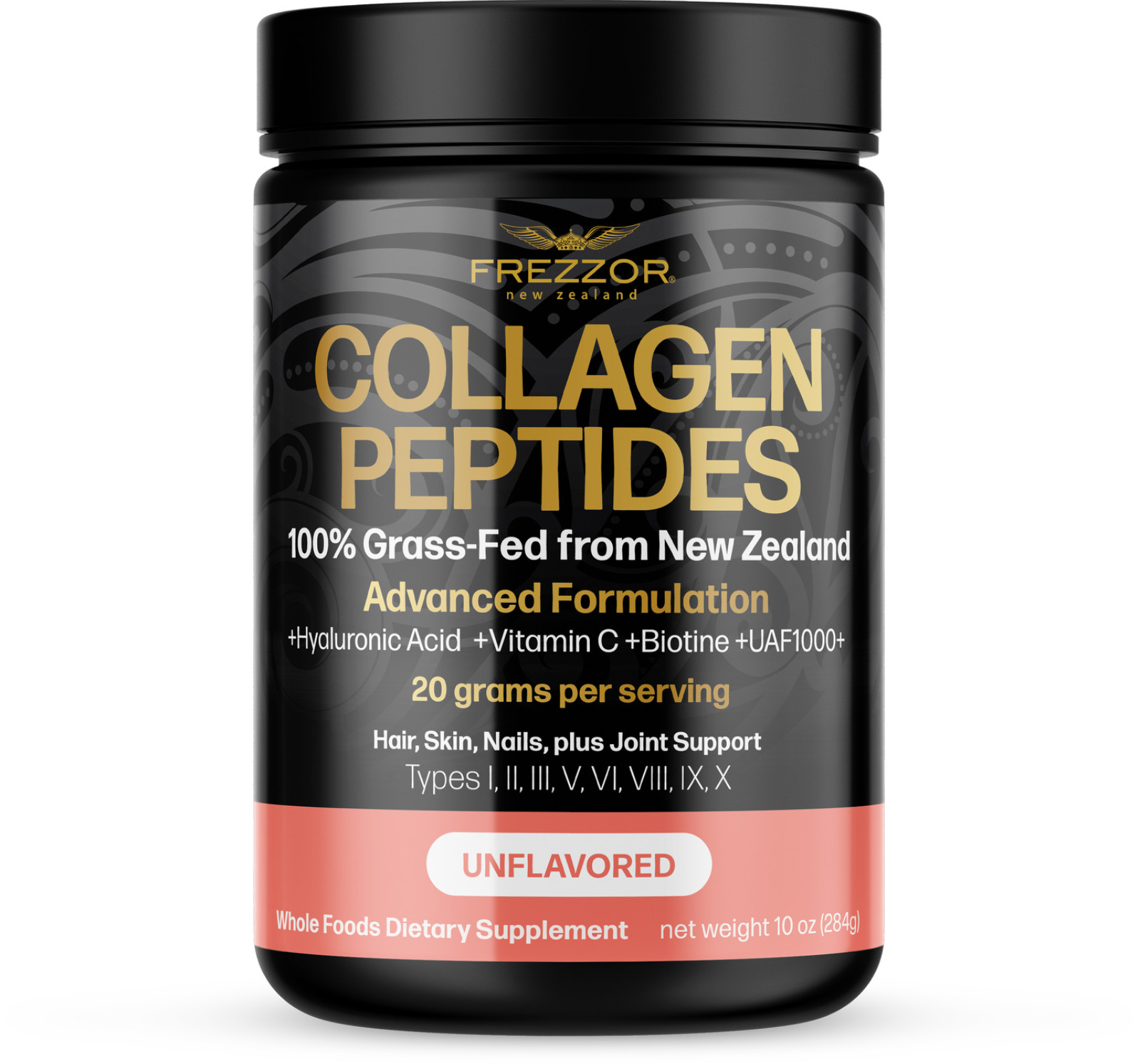 FREZZOR Collagen Peptides – 100% New Zealand Beef Bone Collagen 225g 1 Jar