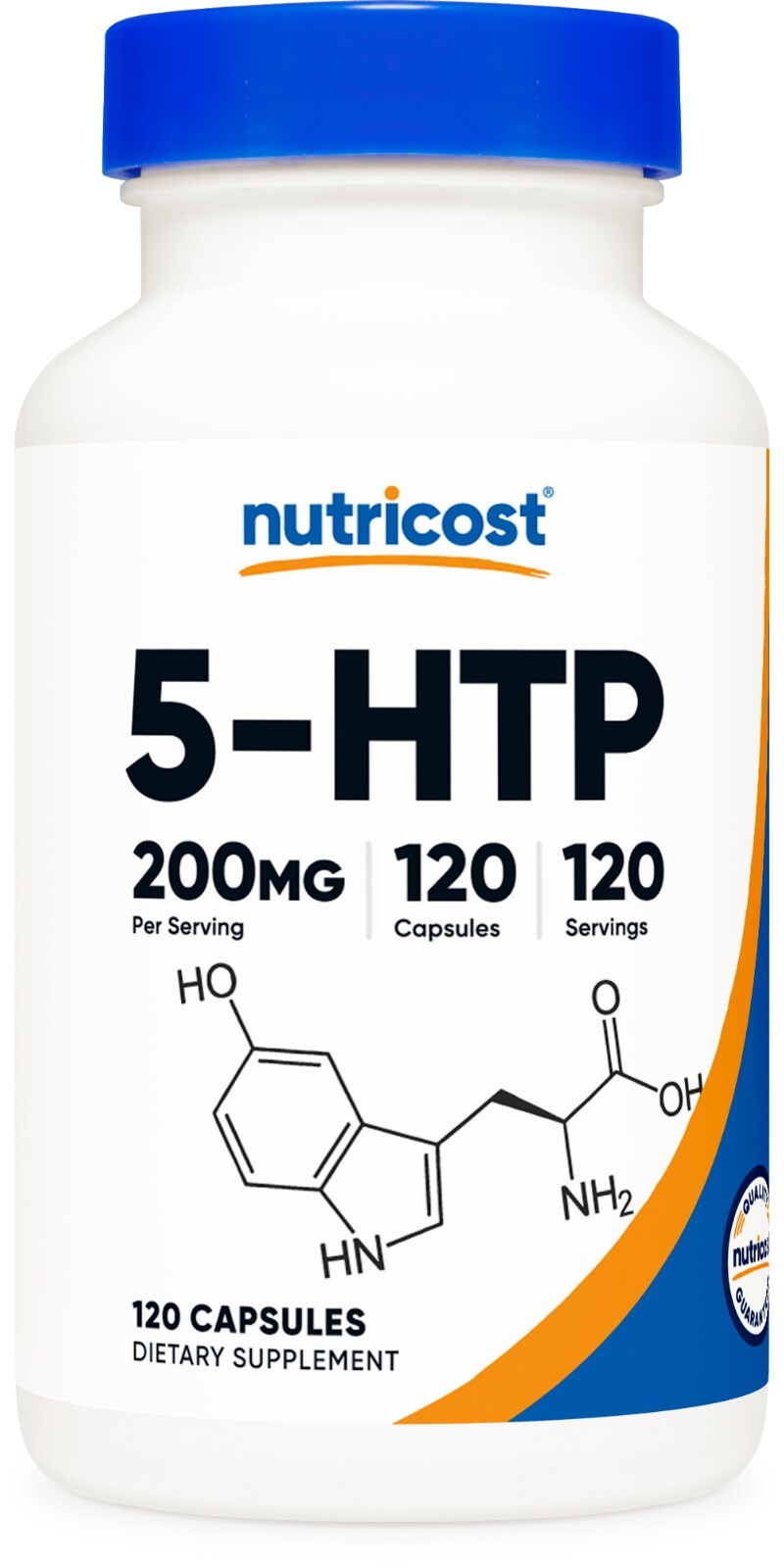Nutricost 5-HTP 200mg, 120 Capsules (5-Hydroxytryptophan) – Gluten Free, Non-GMO
