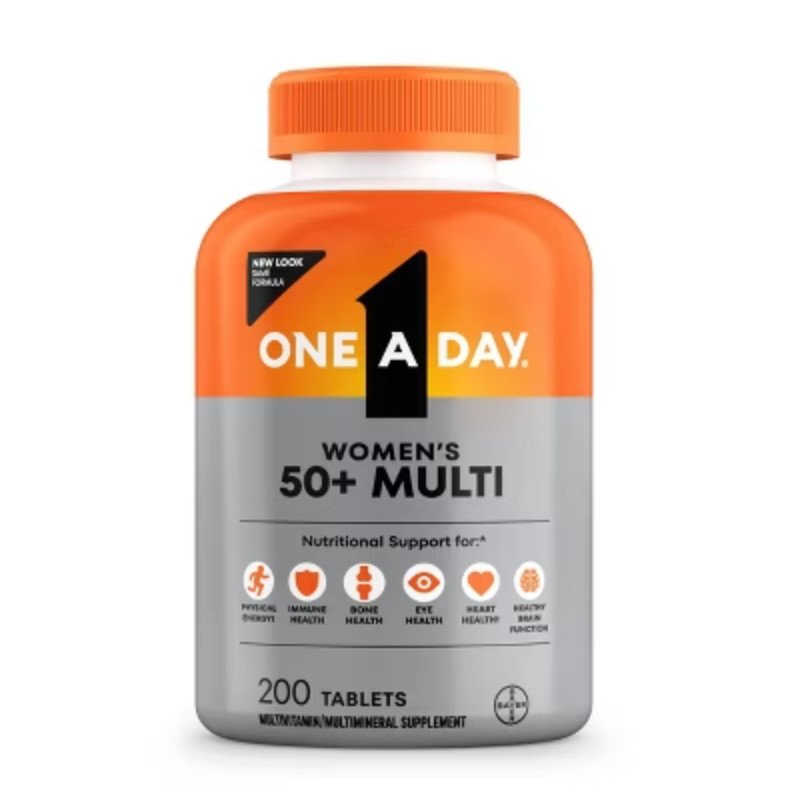 One A Day Women’s 50+ Multivitamin for Bone Health Tablets – 200ct