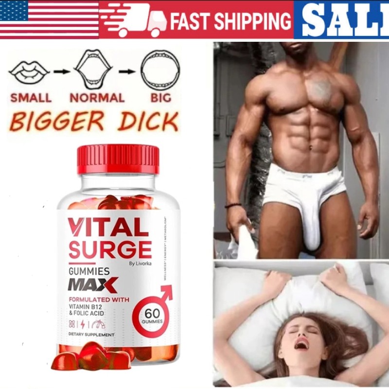 🔥Vital Surge Male Gummies, Vital Surge Testo Support~Gummys Performance(60PCS)