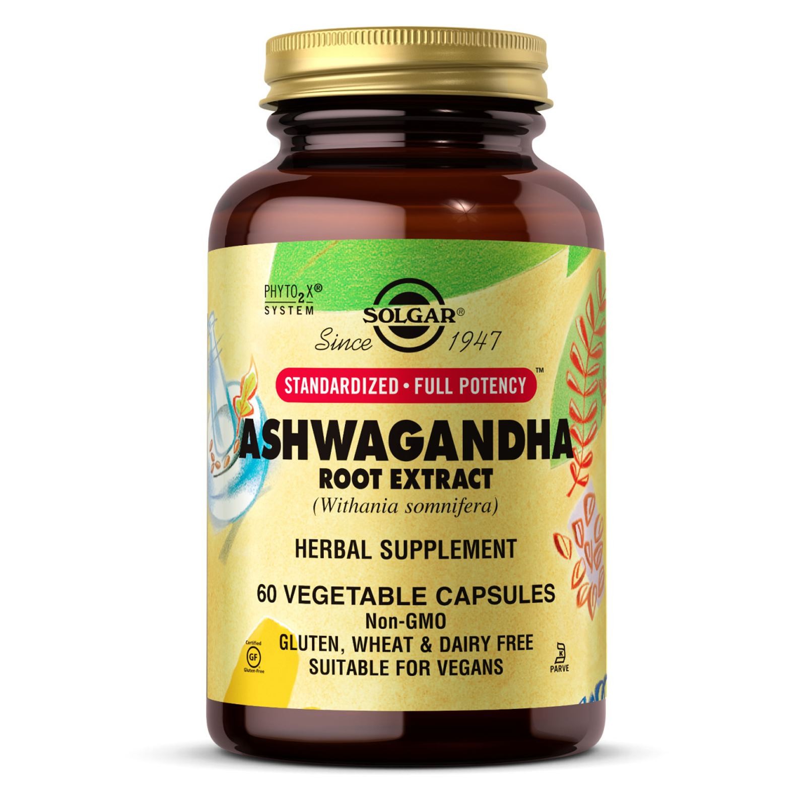 Solgar SFP Ashwagandha Root 60 Veg Capsules, Immune Support, High Herb Quality