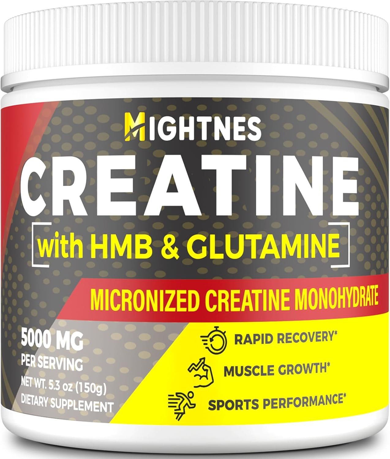 Creatine HMB Powder w/ L-Glutamine & Caffeine – Muscle Growth & Recovery SEALED