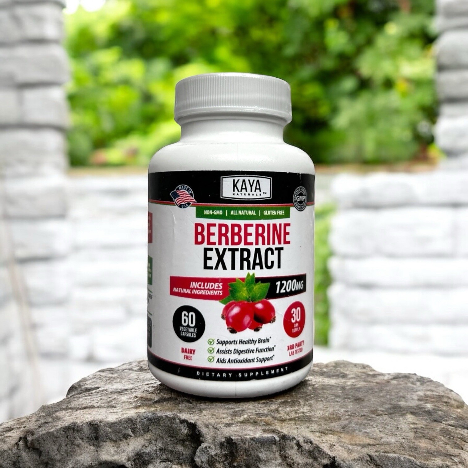 Berberine HCL Extract 1200mg – Supports Strong Immune System, 60 Ct, Exp 08/26