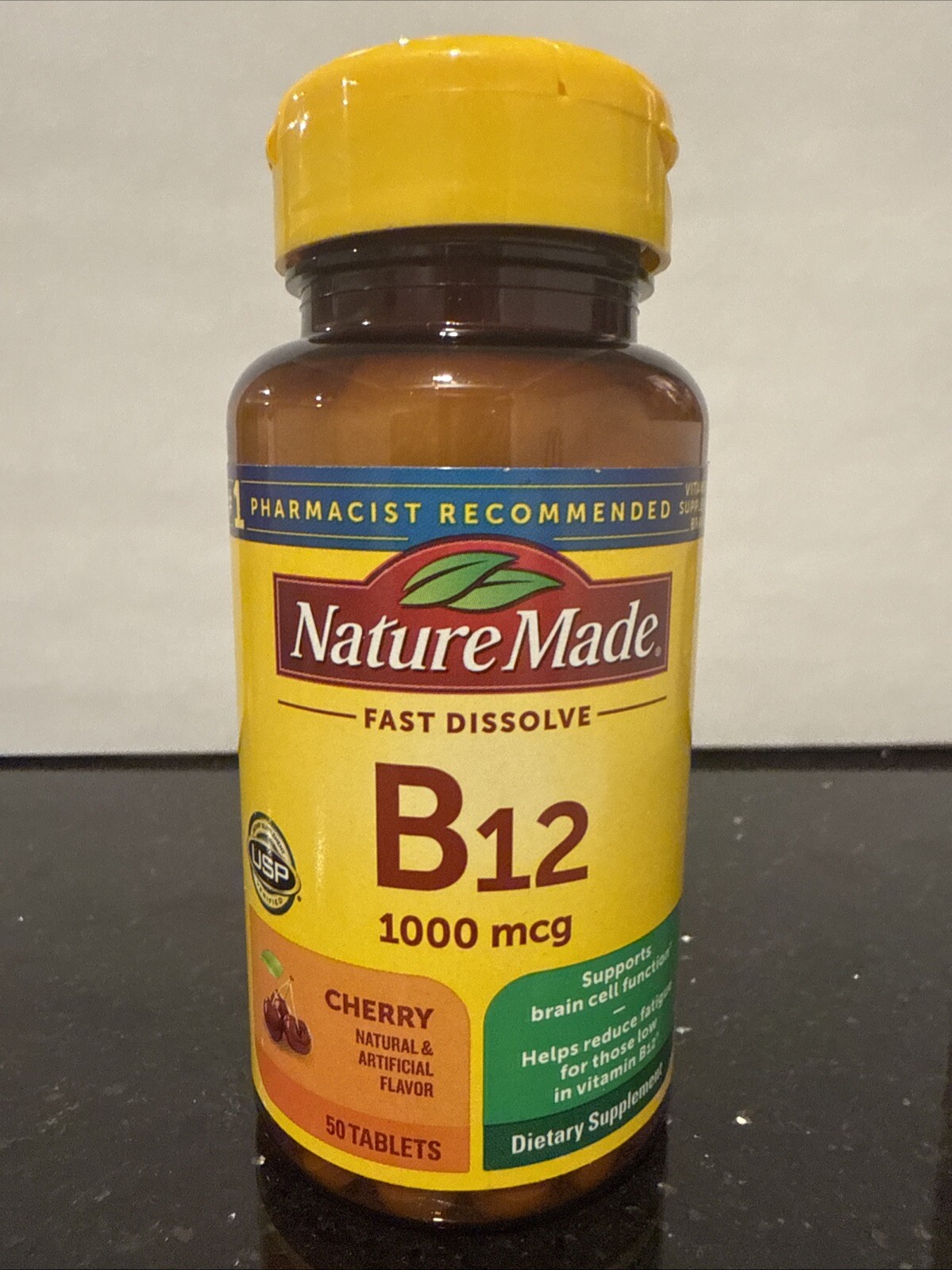 Nature Made Vitamin B-12 – Cherry 1,000 mcg 50 Tabs