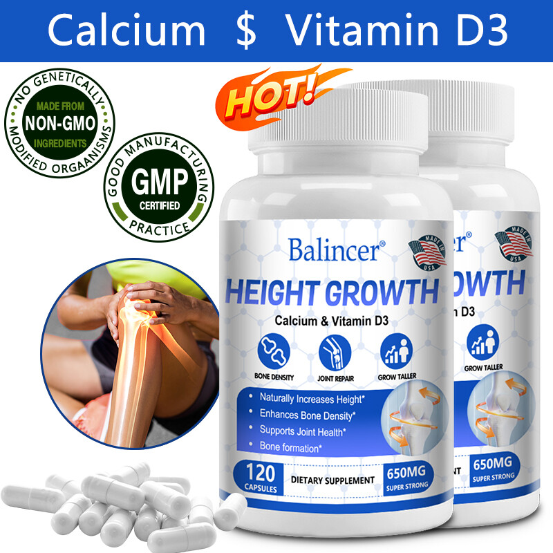 Height Growth 120 Capsules – Supports joint and bone health, immune support