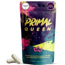 Primal Queen Beef Organ Supplement for Women 60 Counts 1 Month Supply