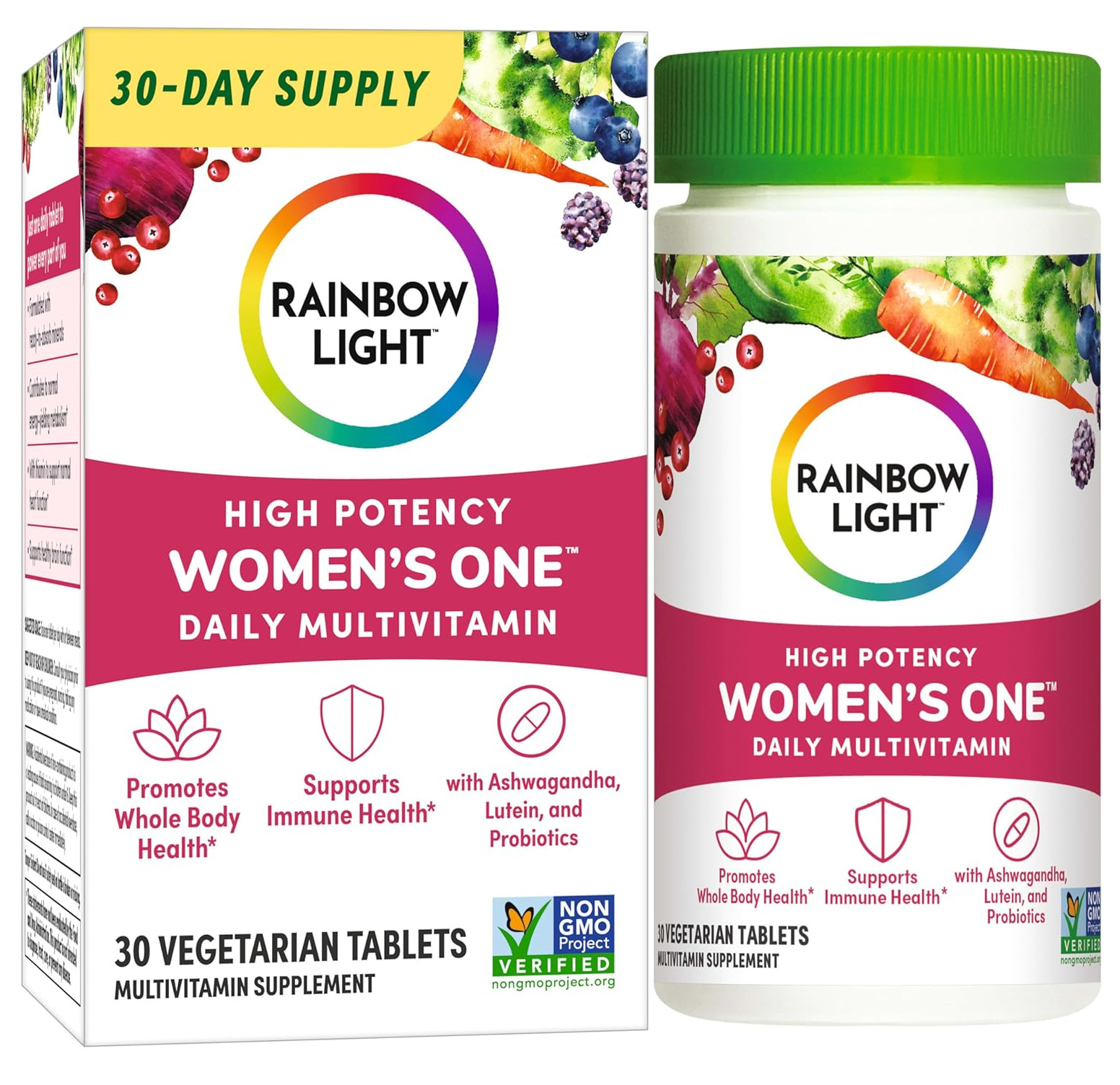 Rainbow Light Womens One High-Potency Daily Multivitamin, Womens Multivitamin Pr