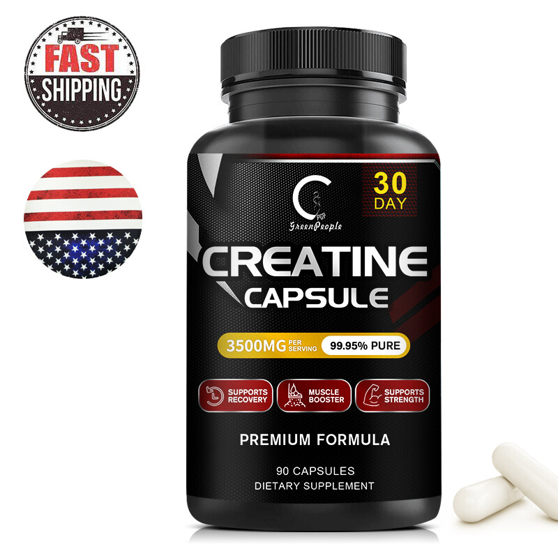 3500MG Creatine Monohydrate Capsules – Bodybuilding Muscle Growth – 90 Capsules