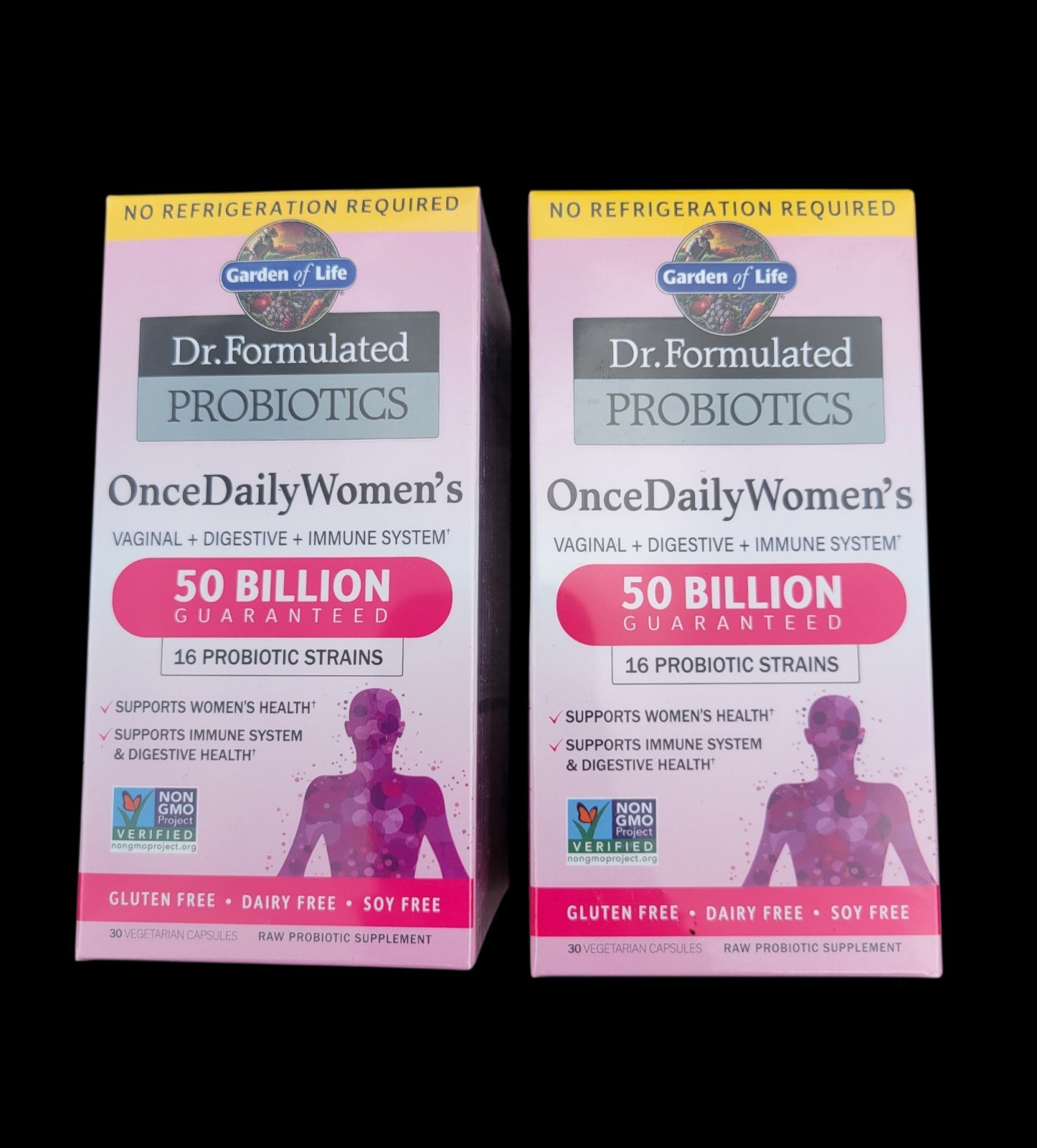 Garden of Life Dr. Formulated Women’s 50 Billion Probiotics  -60 VegeCaps (2×30)