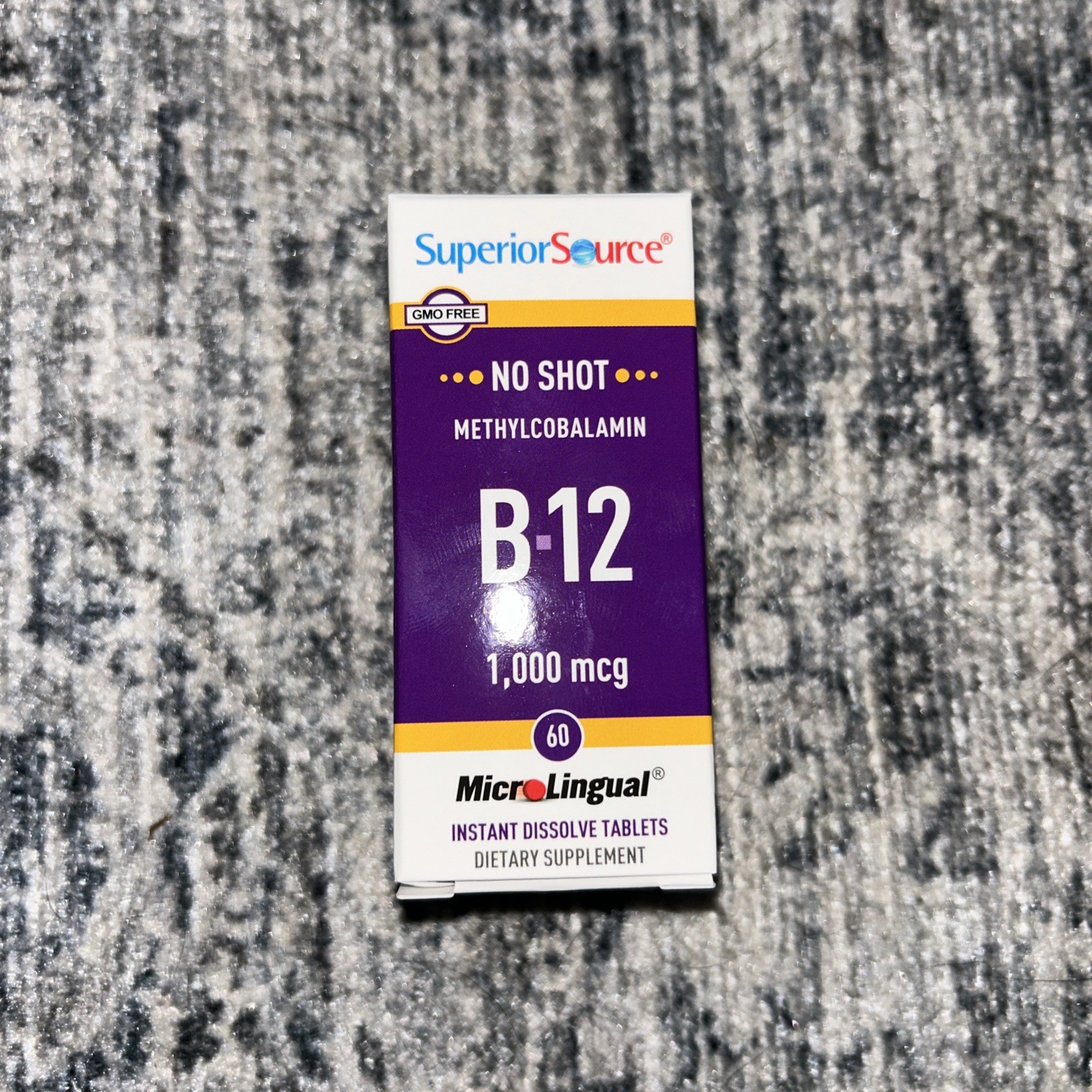 Superior Source No Shot Vitamin B12 Methylcobalamin Quick Dissolve Fast Shipping