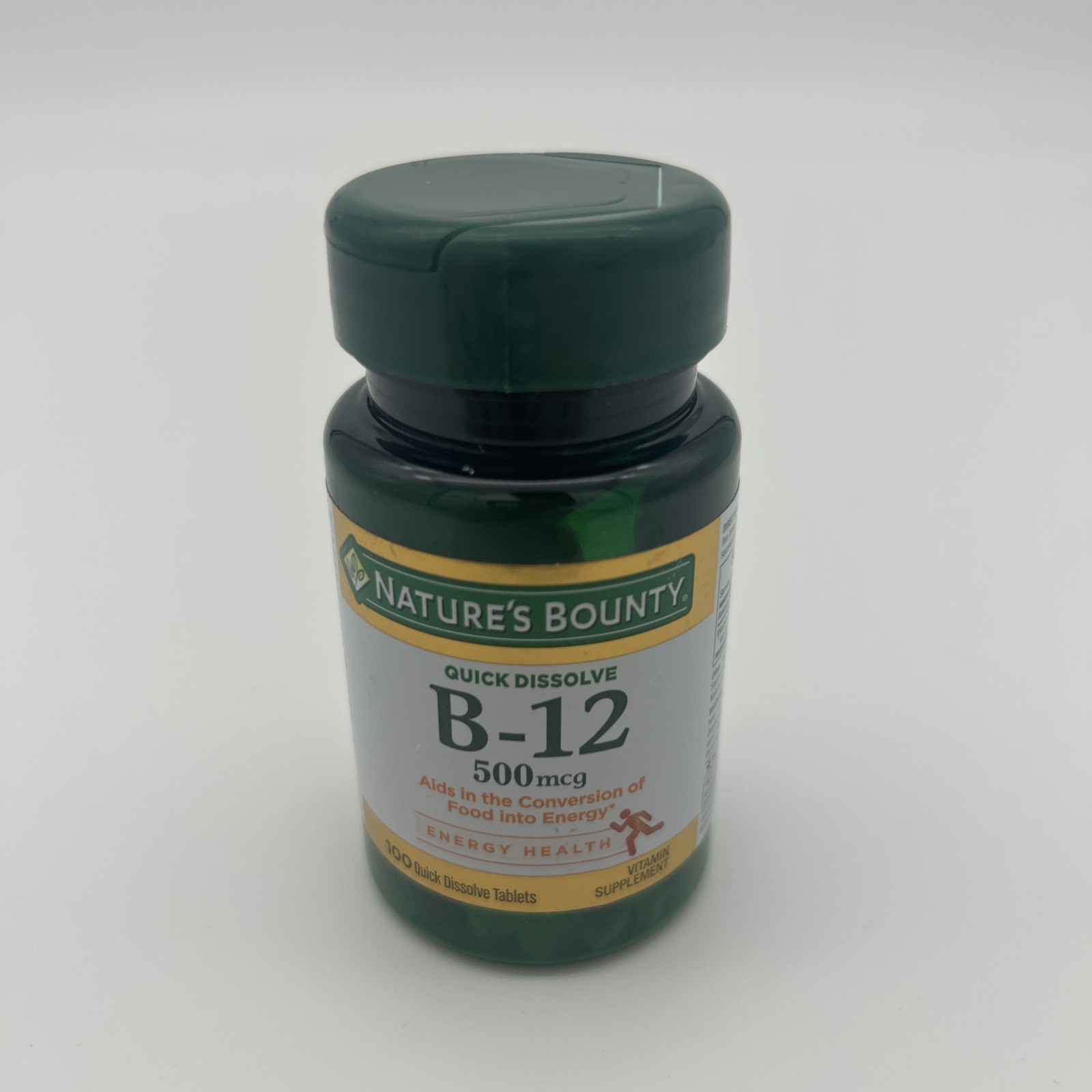 Nature’S Bounty Vitamin B12, 500Mcg, 100 Quick Dissolve Tablets
