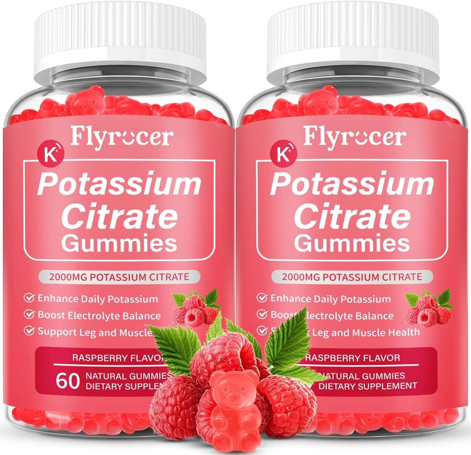 2 Pack Potassium Citrate Gummies for Adults Men & Women Potassium Supplement …