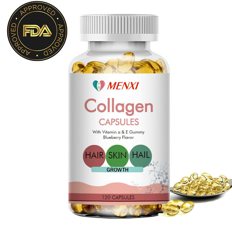Collagen Vitamin Capsules for Hair, Skin, and Nails, Premium Collagen Supplement