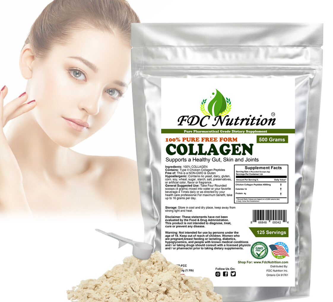 4 lb (2000g) Collagen Peptides Hydrolyzed Anti-Aging Protein Powder
