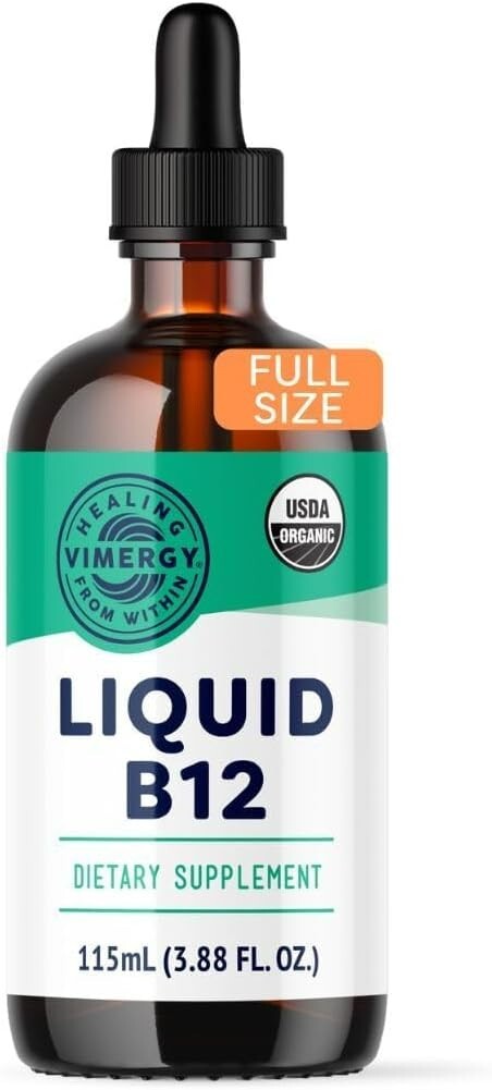 Vimergy Liquid B12 – Fast-Absorbing Brain Support – Energy Support Supplement…