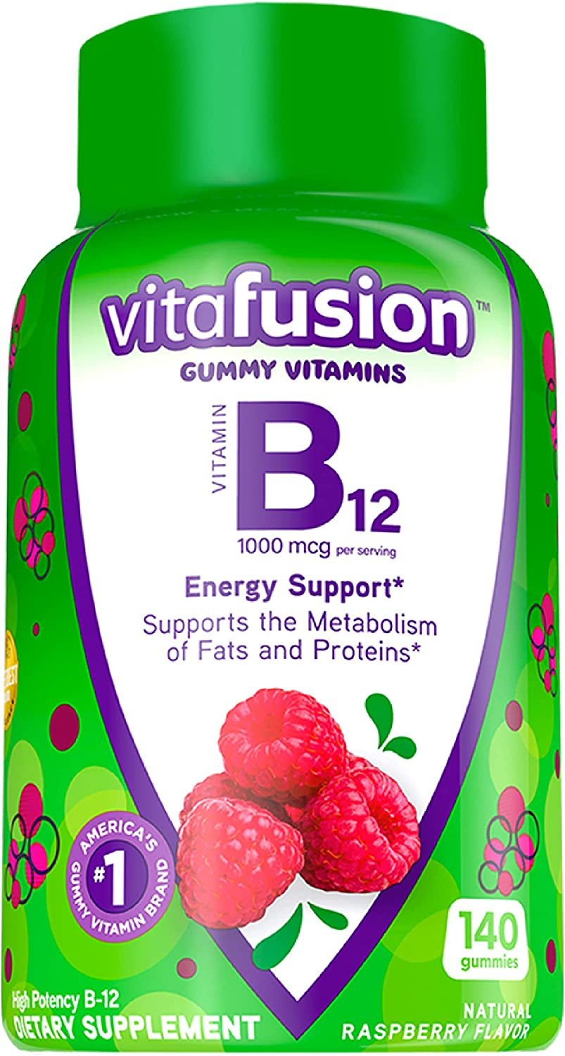 Vitafusion Vitamin B12 Gummy Vitamins for Energy Metabolism Support,140 Gummies