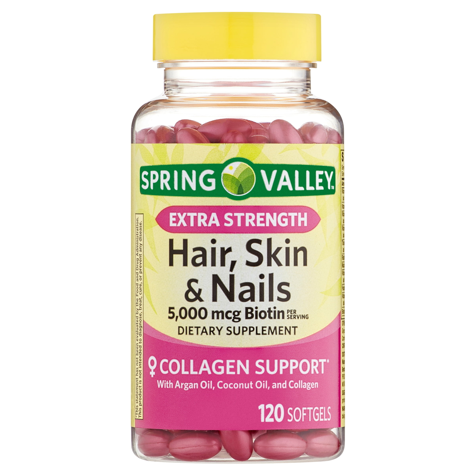 Spring Valley Extra Strength Hair, Skin, & Nails Collagen Support Softgels,