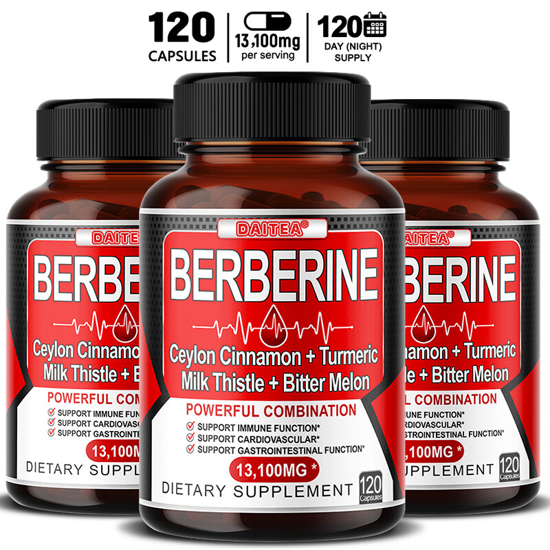 Berberine HCl 13,100mg – High Potency Supplement Capsules- heart health