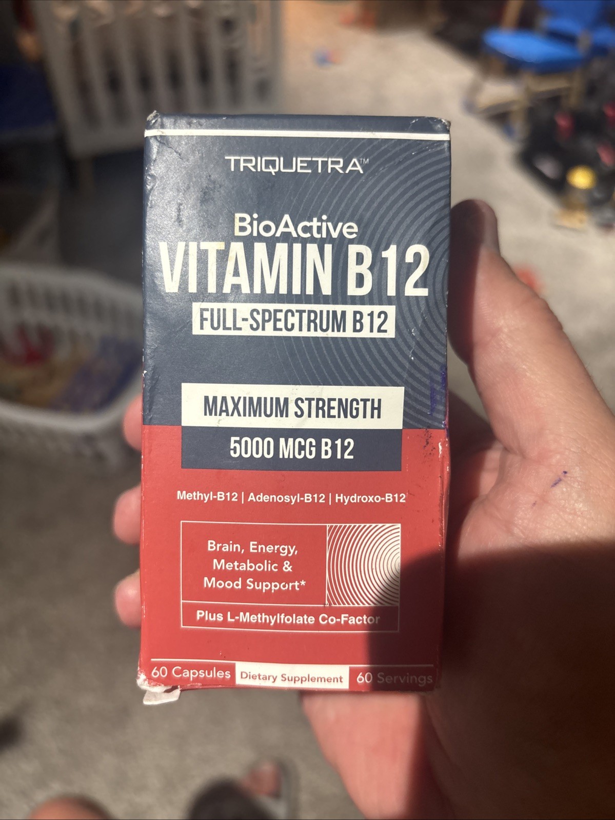 Triquetra Bioactive Vitamin B12 Complex – Energy Mood & Metabolism 60ct Exp.6/26
