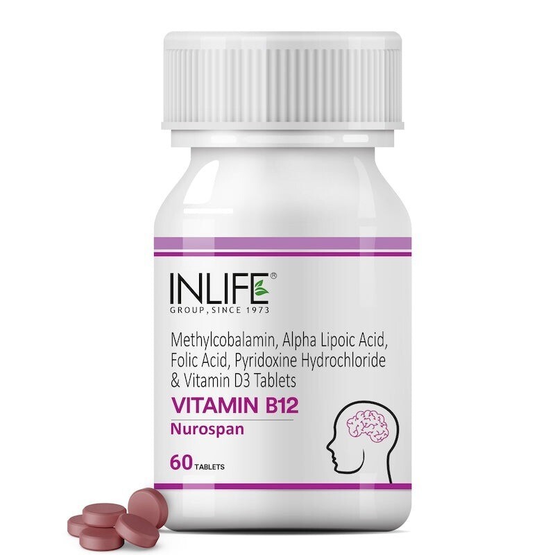 InLife Nurospan Vitamin B12 Supplement (60 Tablets) US Stock