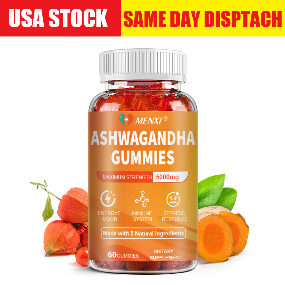 Ashwagandha Gummies with Natural Extra Strength 12:1 Ashwagandha Root Extract