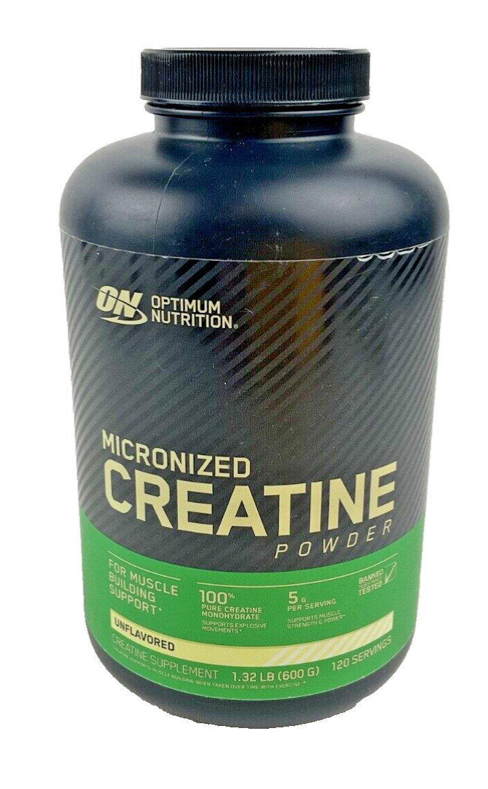 Micronized Creatine Powder Unflavored 1.32 lbs  600g 120 Servings Exp: 09/26