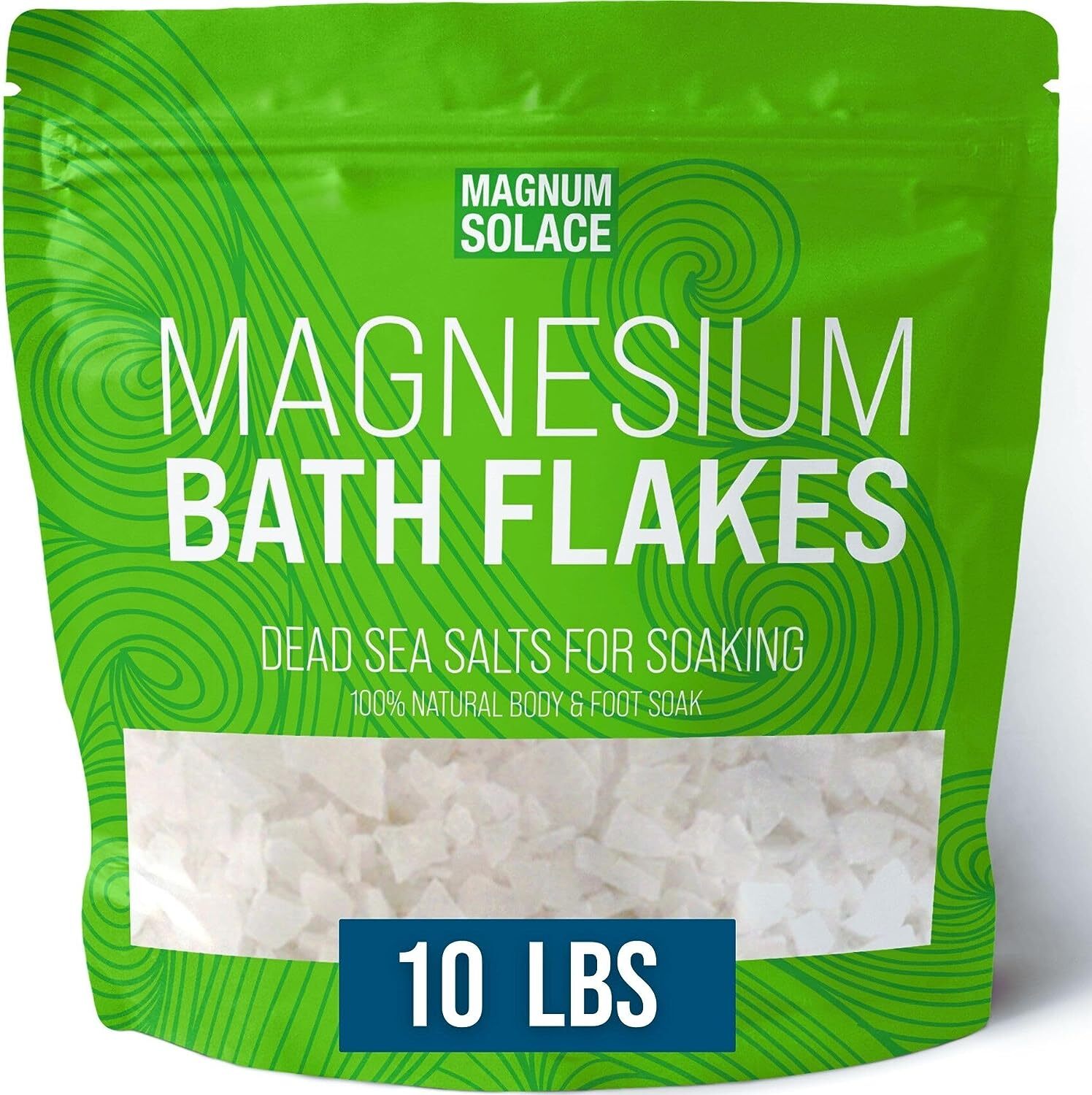 Large 10 LBS Magnesium Bath Flakes from the Dead Sea – Use in Body or Foot Soaks