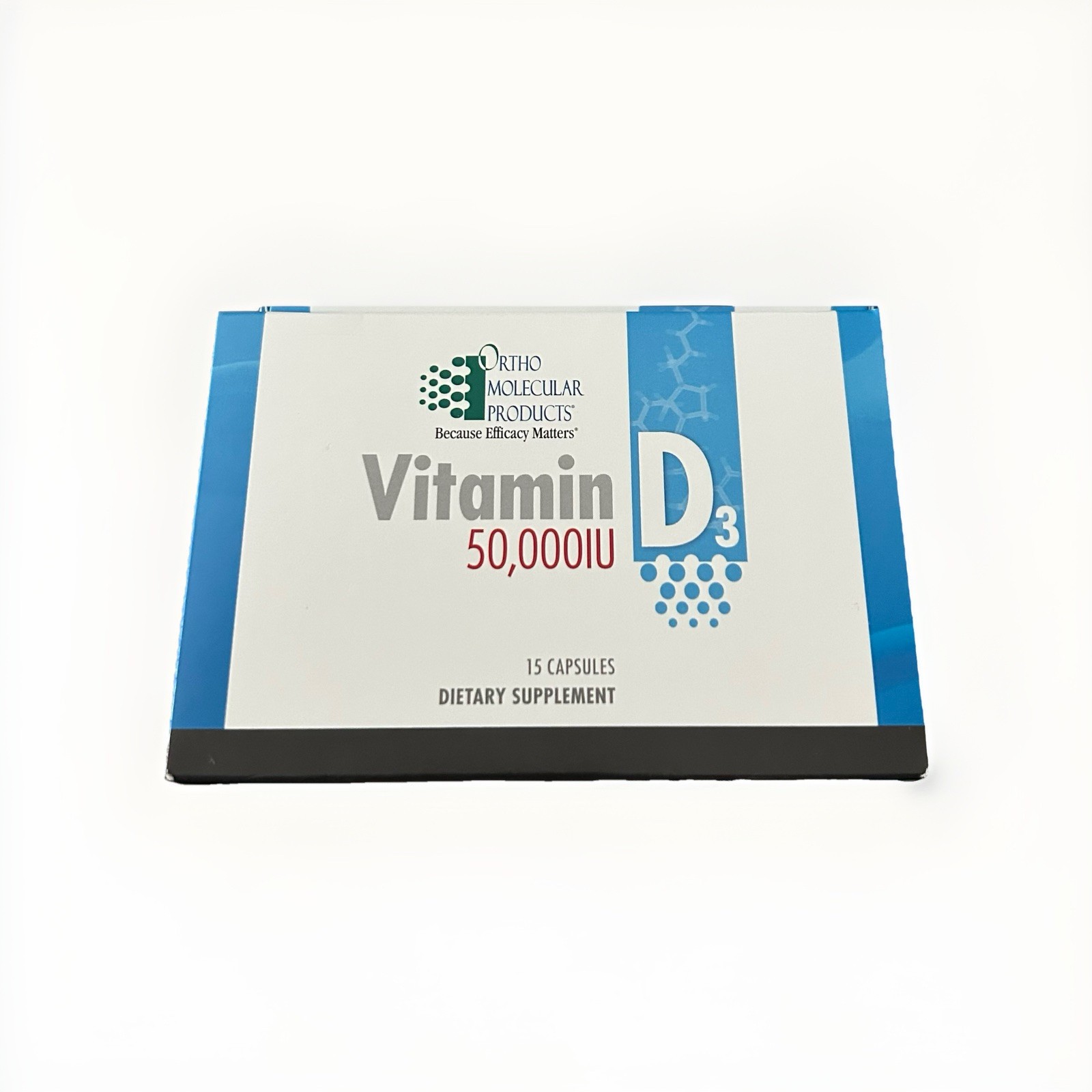 Ortho Molecular Vitamin D3 50,000 IU – ONE 15 Cap Pack, Exp 09/2026  Lot 89467