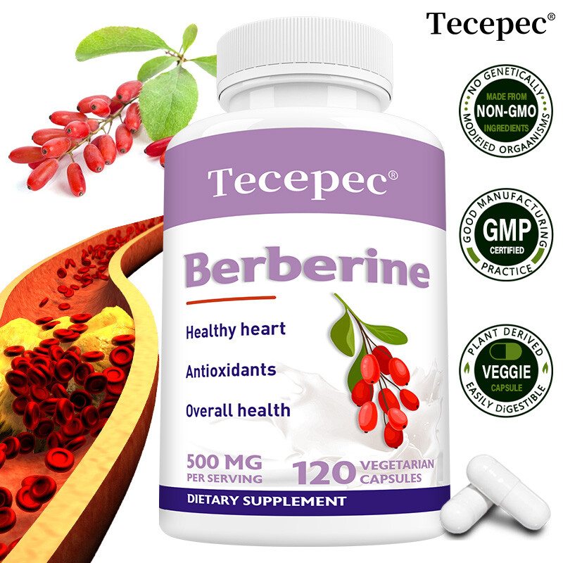 Berberine Extract 500mg -Anti-inflammatory,Healthy Cholesterol,For Heart Health