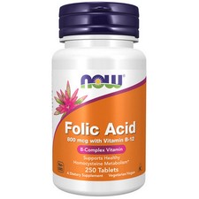 Folic Acid with Vitamin B-12 250 Tabs 800 mg