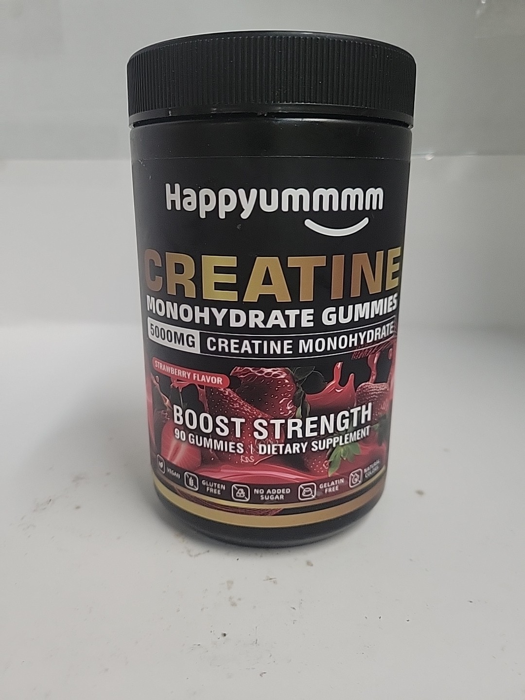 Happyummmm Creatine Monohydrate 90 Gummies 5000mg  EXP 6/2027 Boost Strength