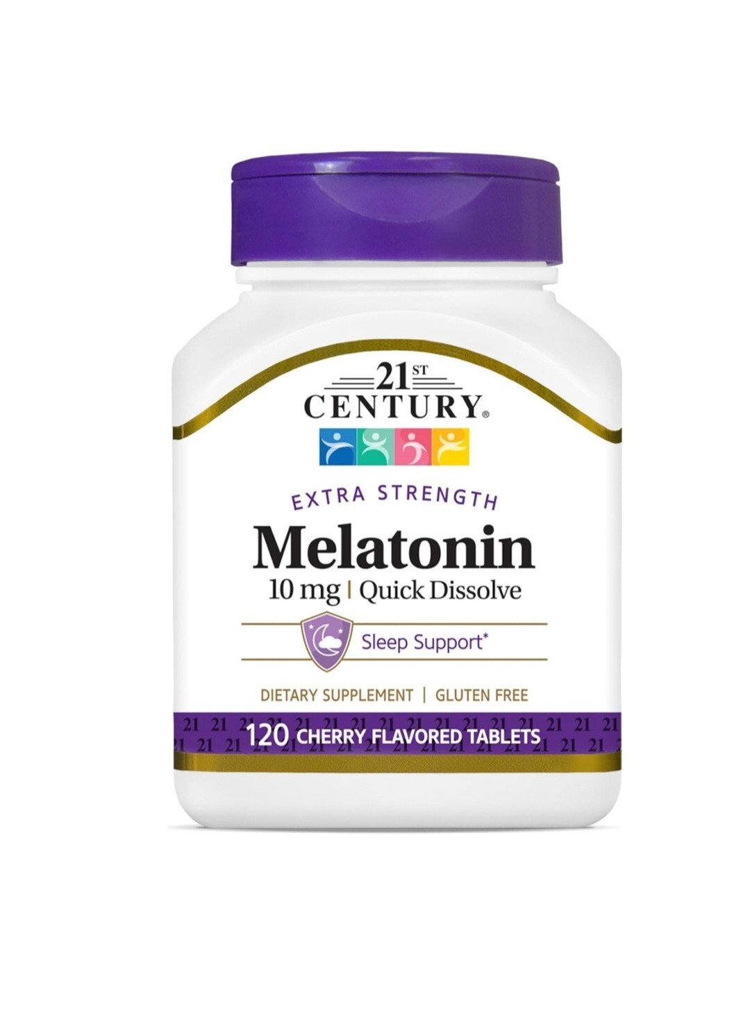 21st Century Melatonin 10mg (Quick Dissolve) Cherry 120 Tablets – EXP 7/2027