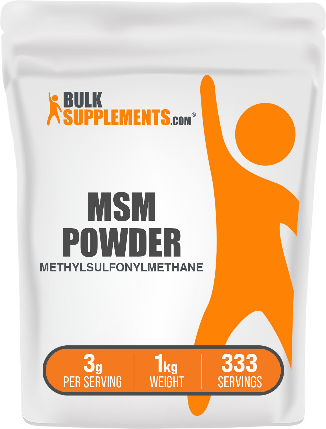 BulkSupplements MSM (Methylsulfonylmethane) Powder – 3g per Serving