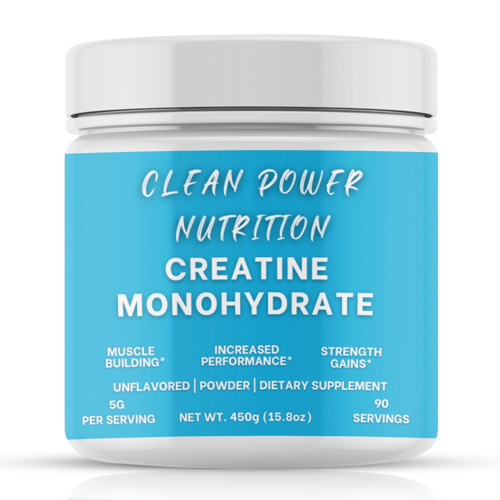 Clean Power Nutrition Creatine Monohydrate Powder 90 Servings