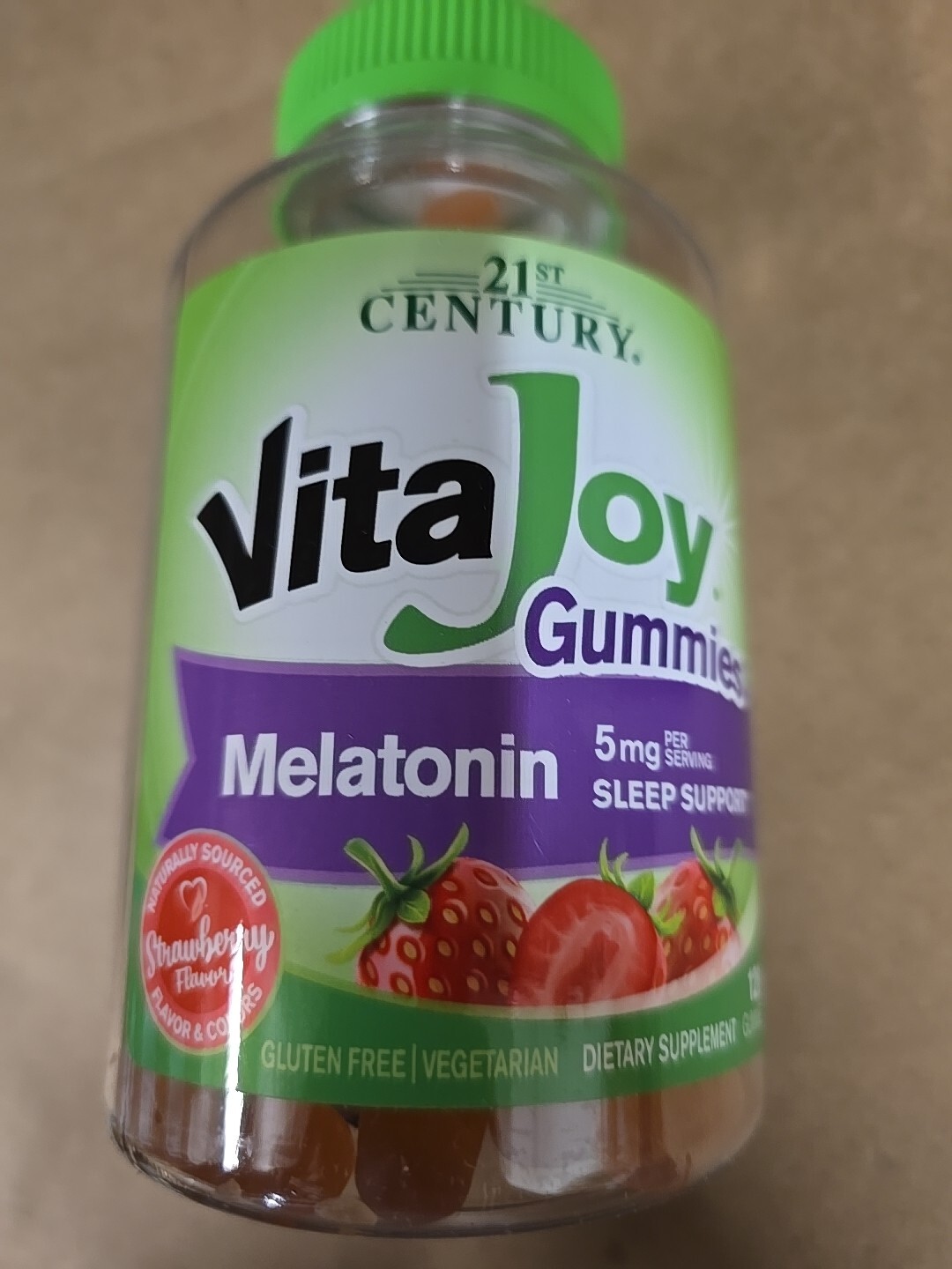 21st Century VitaJoy Melatonin Gummies 120 Gummies Gluten-Free, Vegetarian