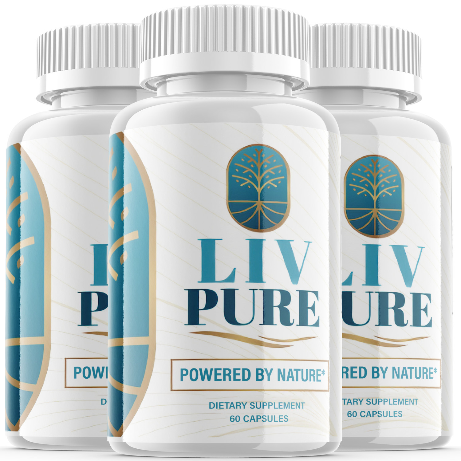 3 Pack- Liv Pure  – Liv Pure Detox Capsules Weight Loss Support Supplement Pills