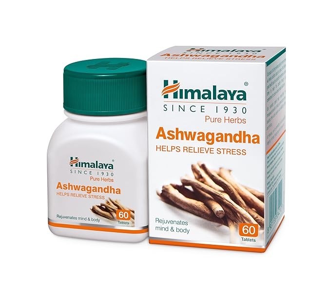 🔥 Himalaya Ashwagandha 60 Tablets Herbal Dietary Supplement | Free Shipping 🔥