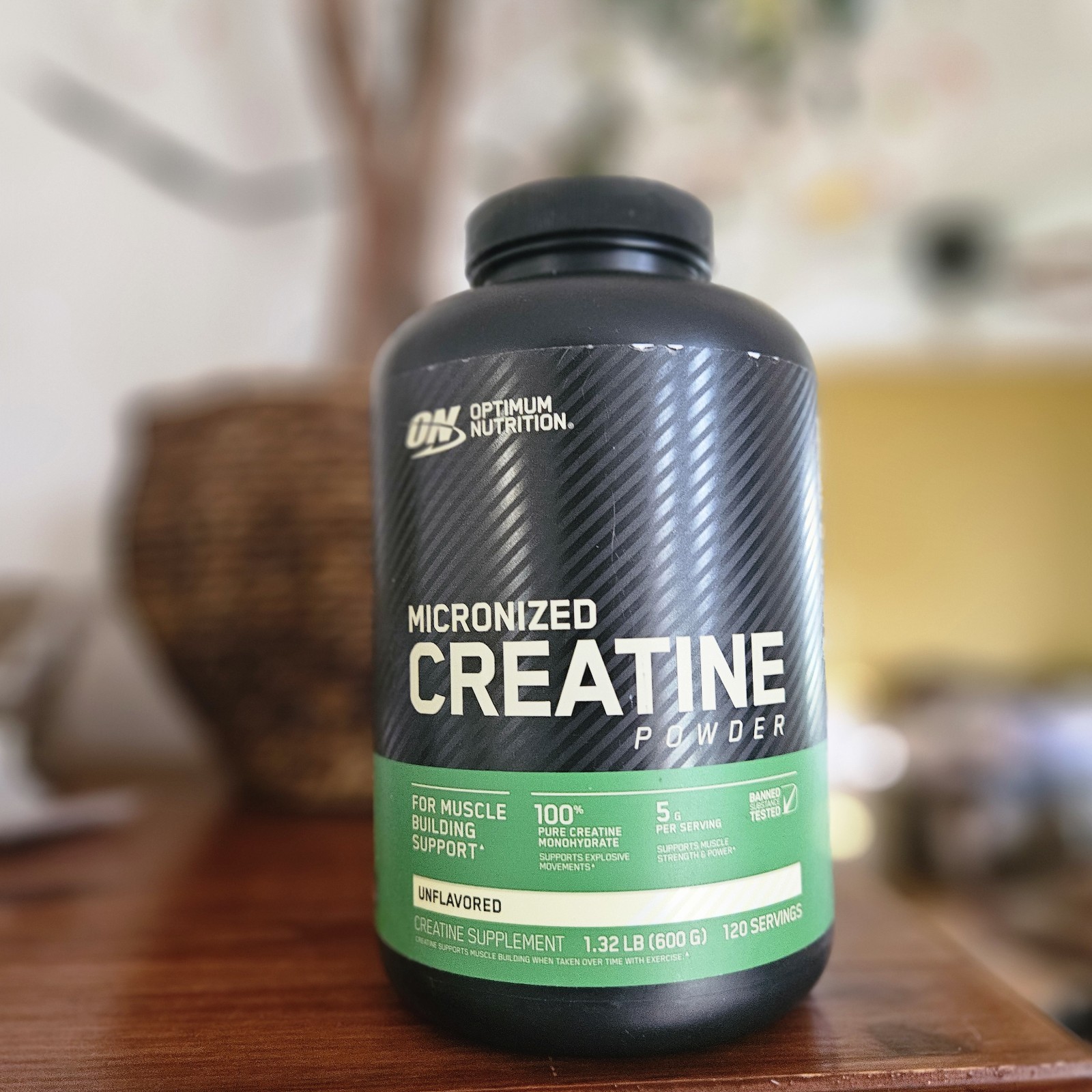 Micronized Creatine Powder, Unflavored, 1.32 lb (600 g)