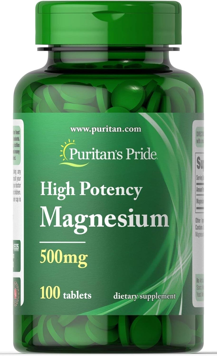 Magnesium High Potency 500 mg – 100 Tablets Bone and Muscle Health, Exp. 06/2026