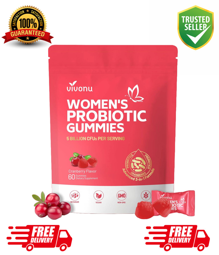 Vaginal Probiotics for Women, Feminine Balance pH Gummies 60pcs/1bag