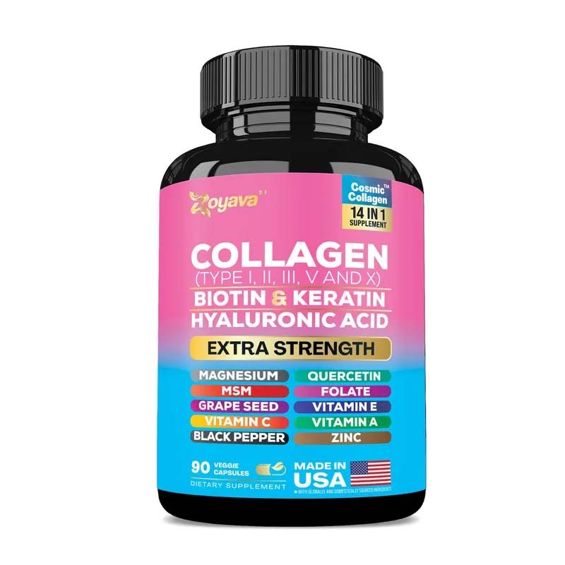 Zoyava Collagen All-in-One Supplement Combo for Extra Skin Aging Support