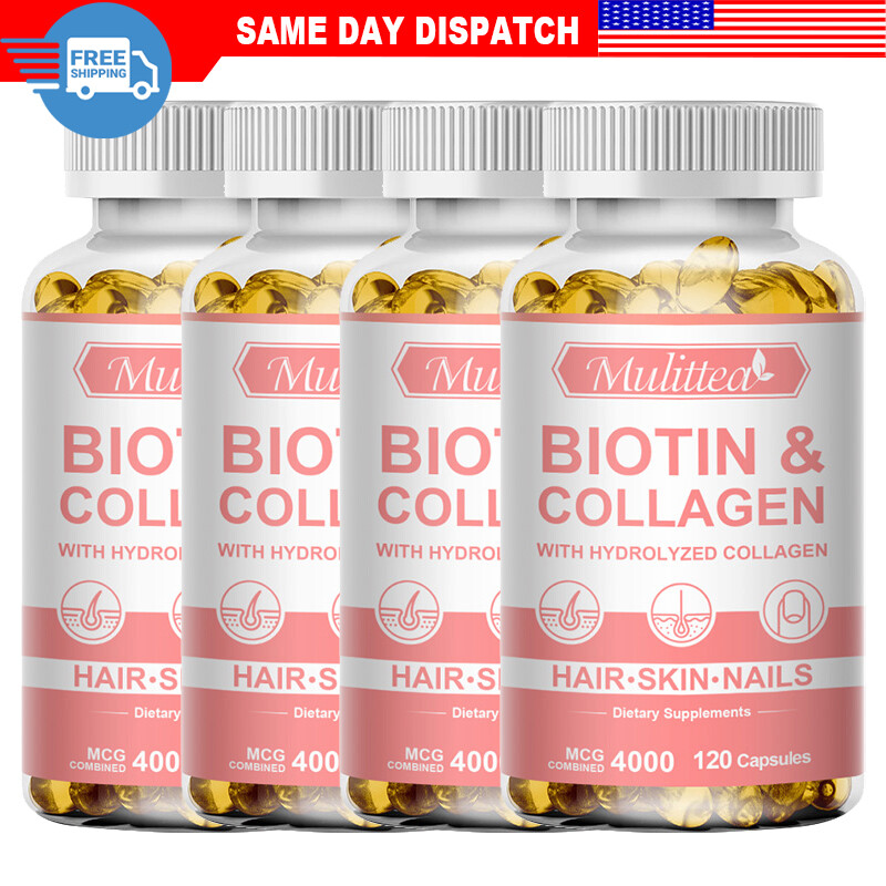 Collagen Vitamin Capsules-Skin,Hair,Nail Health Premium Collagen Supplement 120P